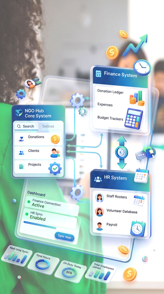 Finance and HR integration placeholder