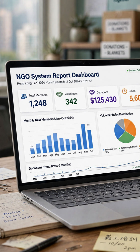 Reporting dashboard placeholder